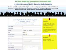 Tablet Screenshot of genkellyscholarship.com